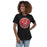 Woman wearing Tomball High School Cougars Women's Black T-shirt 215