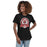 Woman wearing Tomball High School Cougars Women's Black T-shirt 212