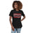 Woman wearing Tomball High School Cougars Women's Black T-shirt 098