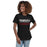 Woman wearing Tomball High School Cougars Women's Black T-shirt 024