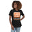 Woman wearing United High School Longhorns Women's Black T-shirt 001