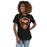 Woman wearing United High School Longhorns Women's Black T-shirt 225