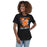 Woman wearing United High School Longhorns Women's Black T-shirt 205