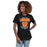 Woman wearing United High School Longhorns Women's Black T-shirt 204