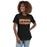 Woman wearing United High School Longhorns Women's Black T-shirt 098