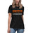 United High School Longhorns Women's Black T-shirt 024