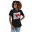 Woman wearing Westfield High School Mustangs Women's Black T-shirt 223