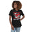 Woman wearing Westfield High School Mustangs Women's Black T-shirt 205