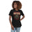 Woman wearing Caney Creek High School Panthers Women's Black T-shirt 204