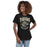Woman wearing Conroe High School Tigers Women's Black T-shirt 213