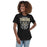 Woman wearing Conroe High School Tigers Women's Black T-shirt 204