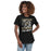 Woman wearing Conroe High School Tigers Women's Black T-shirt 205