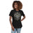 Woman wearing Conroe High School Tigers Women's Black T-shirt 227