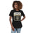 Woman wearing Conroe High School Tigers Women's Black T-shirt 001