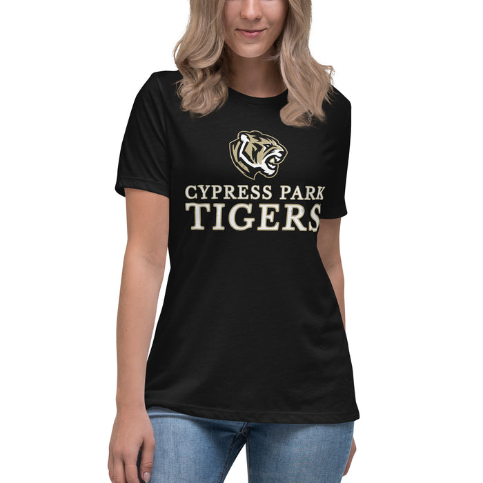 Cypress Park High School Tigers Women's Black T-shirt 233