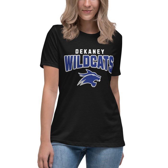 Dekaney High School Wildcats Women's Black T-shirt 234