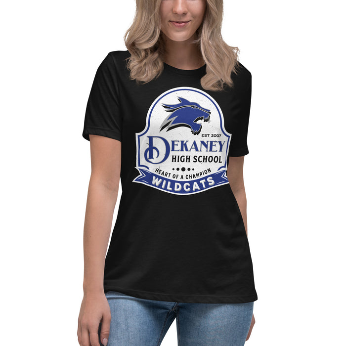 Dekaney High School Wildcats Women's Black T-shirt 219