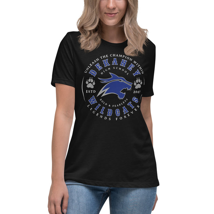 Dekaney High School Wildcats Women's Black T-shirt 214