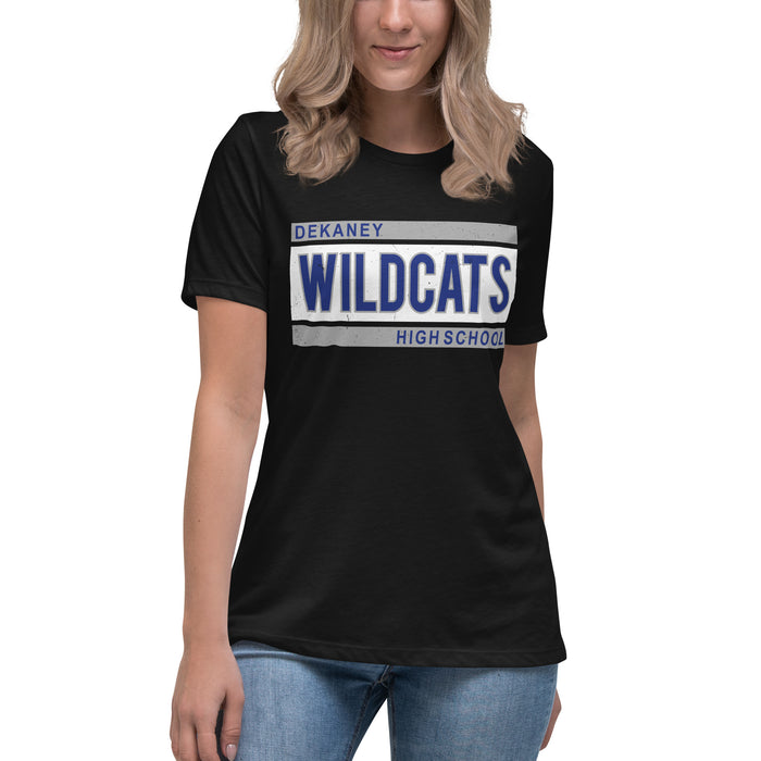 Dekaney High School Wildcats Women's Black T-shirt 098