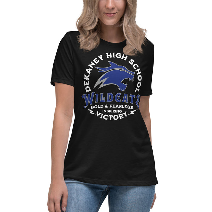 Dekaney High School Wildcats Women's Black T-shirt 206
