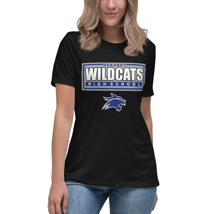 Dekaney High School Wildcats Women's Black T-shirt 049
