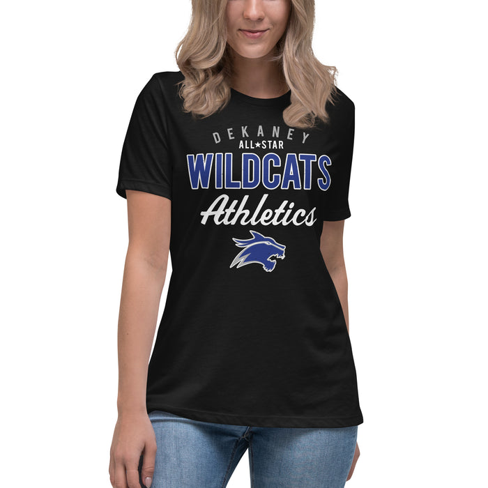 Dekaney High School Wildcats Women's Black T-shirt 034
