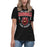 Student wearing Del Valle High School Cardinals Women's Black T-shirt 204