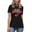 Student wearing a Del Valle High School Cardinals Women's Black T-shirt 234