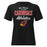 Del Valle High School Cardinals Women's Black T-shirt 034