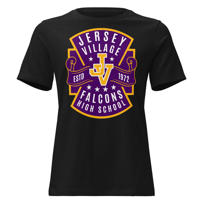 Jersey Village High School Falcons Women's Relaxed Fit T-shirt 207