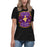 Woman wearing Jersey Village High School Falcons Women's Relaxed Fit T-shirt 207