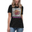 Woman wearing Jersey Village High School Falcons Women's Relaxed Fit T-shirt 235