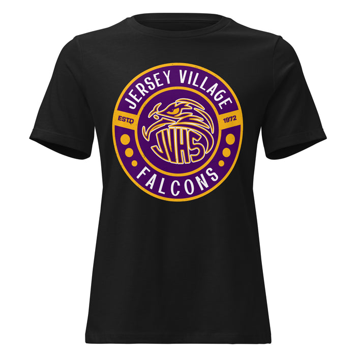 Jersey Village High School Falcons Women's Relaxed Fit T-shirt 239