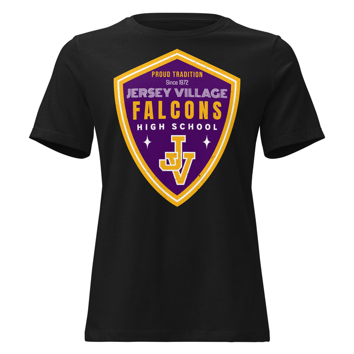 Jersey Village High School Falcons Women's Relaxed Fit T-shirt 225