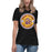 Woman wearing Jersey Village High School Falcons Women's Relaxed Fit T-shirt 203