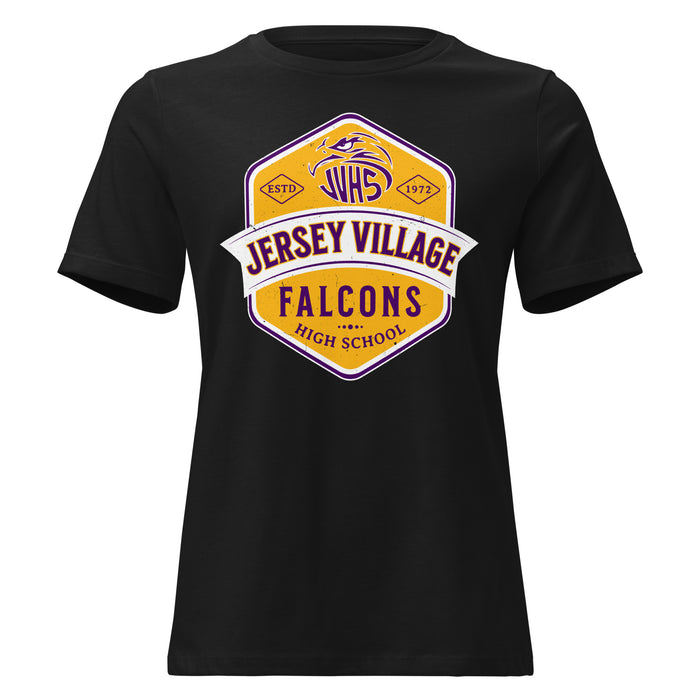 Jersey Village High School Falcons Women's Relaxed Fit T-shirt 209