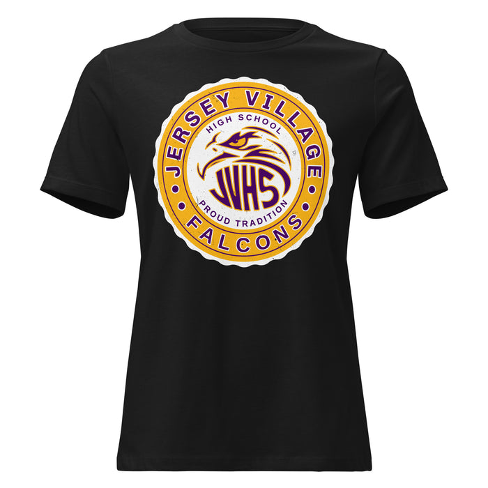 Jersey Village High School Falcons Women's Relaxed Fit T-shirt 216