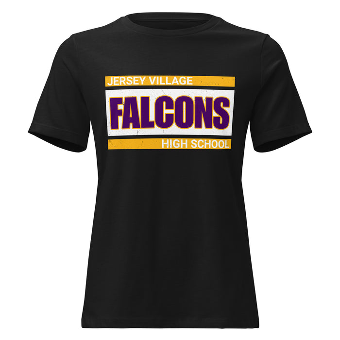 Jersey Village High School Falcons Women's Relaxed Fit T-shirt 098