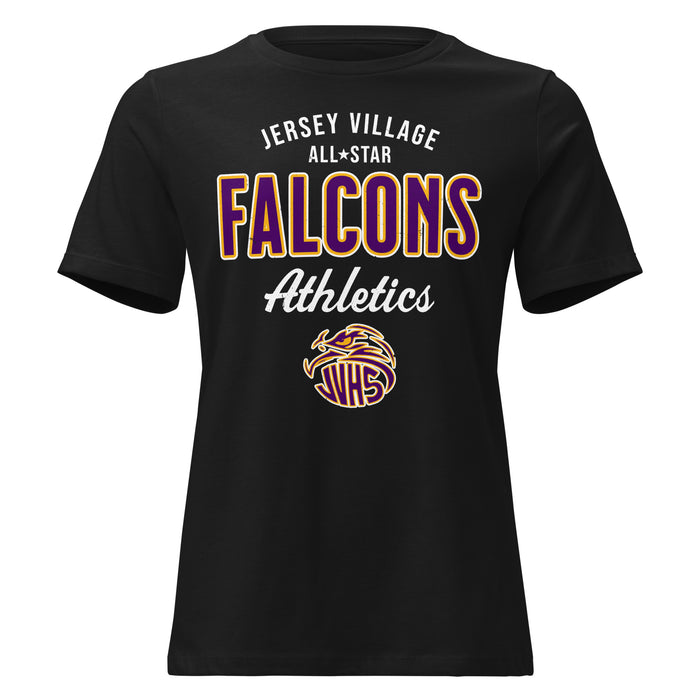 Jersey Village High School Falcons Women's Relaxed Fit T-shirt 034