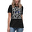 Student wearing Hebron High School Hawks Women's Relaxed Fit T-shirt 236