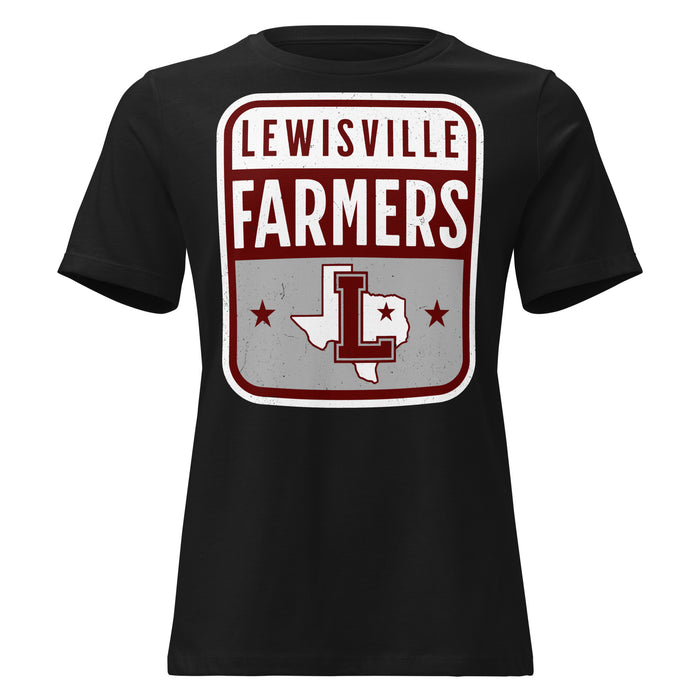Lewisville High School Farmers Women's Relaxed Fit T-shirt 001