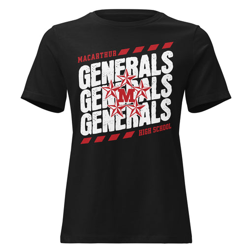 MacArthur High School Generals Women's Relaxed Fit T-shirt 223