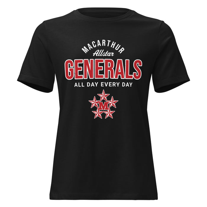 MacArthur High School Generals Women's Relaxed Fit T-shirt 040