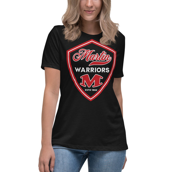 Student view of Martin High School Warriors Women's Relaxed Fit T-shirt 225