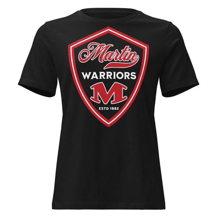 Martin High School Warriors Women's Relaxed Fit T-shirt 225