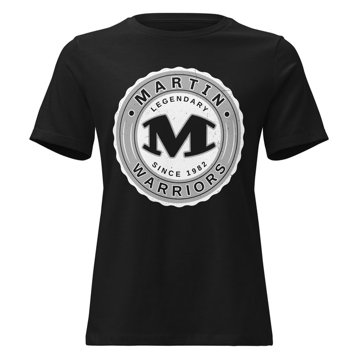 Martin High School Warriors Women's Relaxed Fit T-shirt 216