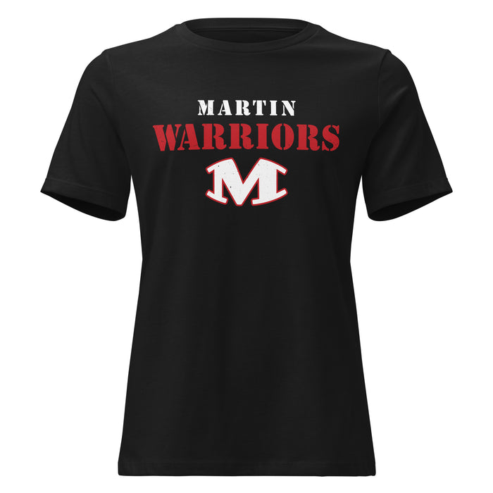Martin High School Warriors Women's Relaxed Fit T-shirt 017