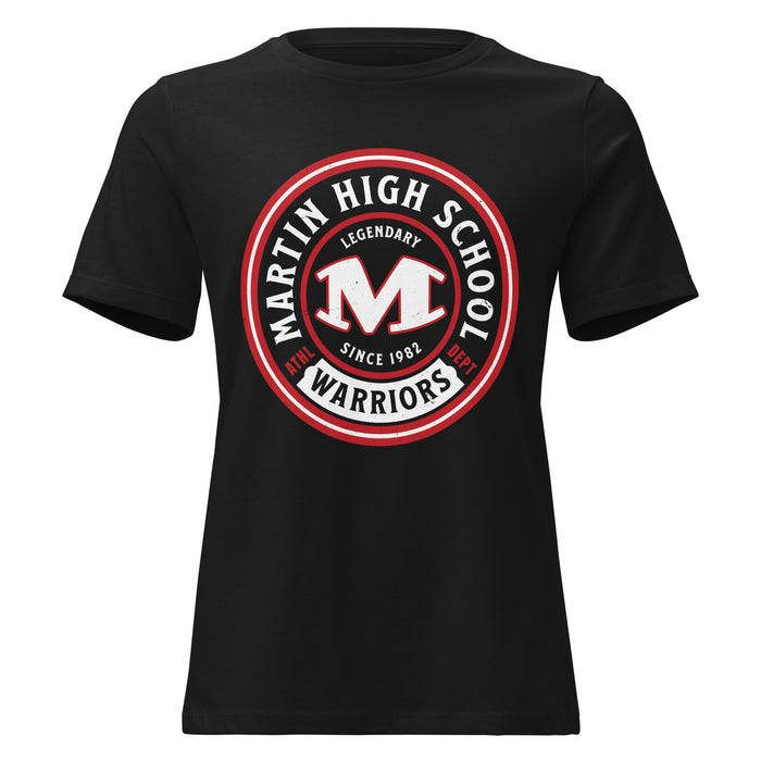 Martin High School Warriors Women's Relaxed Fit T-shirt 220