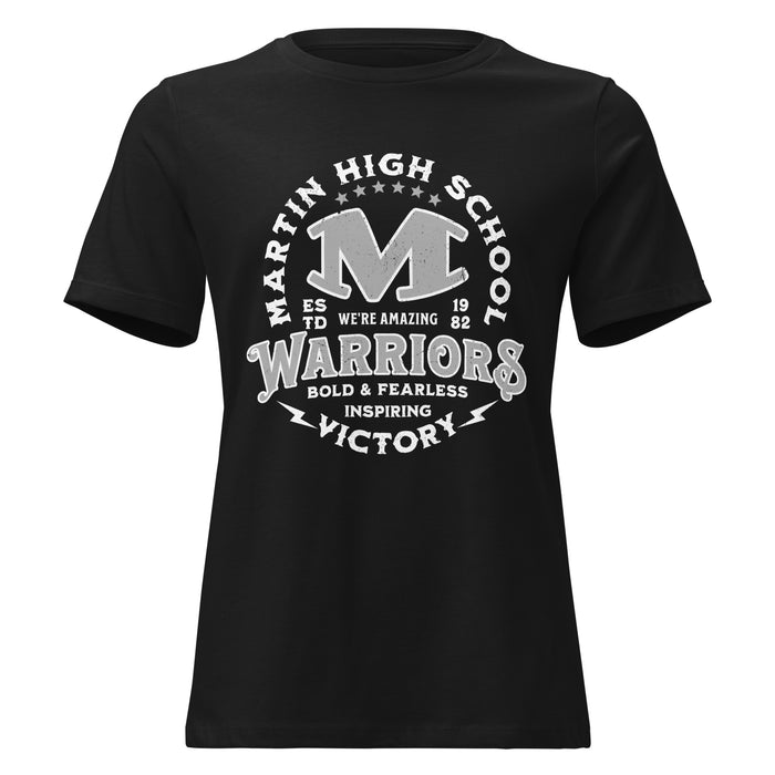 Martin High School Warriors Women's Relaxed Fit T-shirt 206