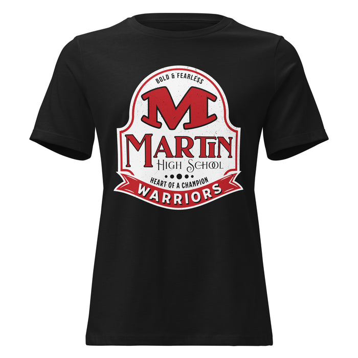 Martin High School Warriors Women's Relaxed Fit T-shirt 219